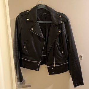 Zara Feaux Leather Jacket Size M
